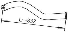 DINEX 28655 Exhaust Pipe